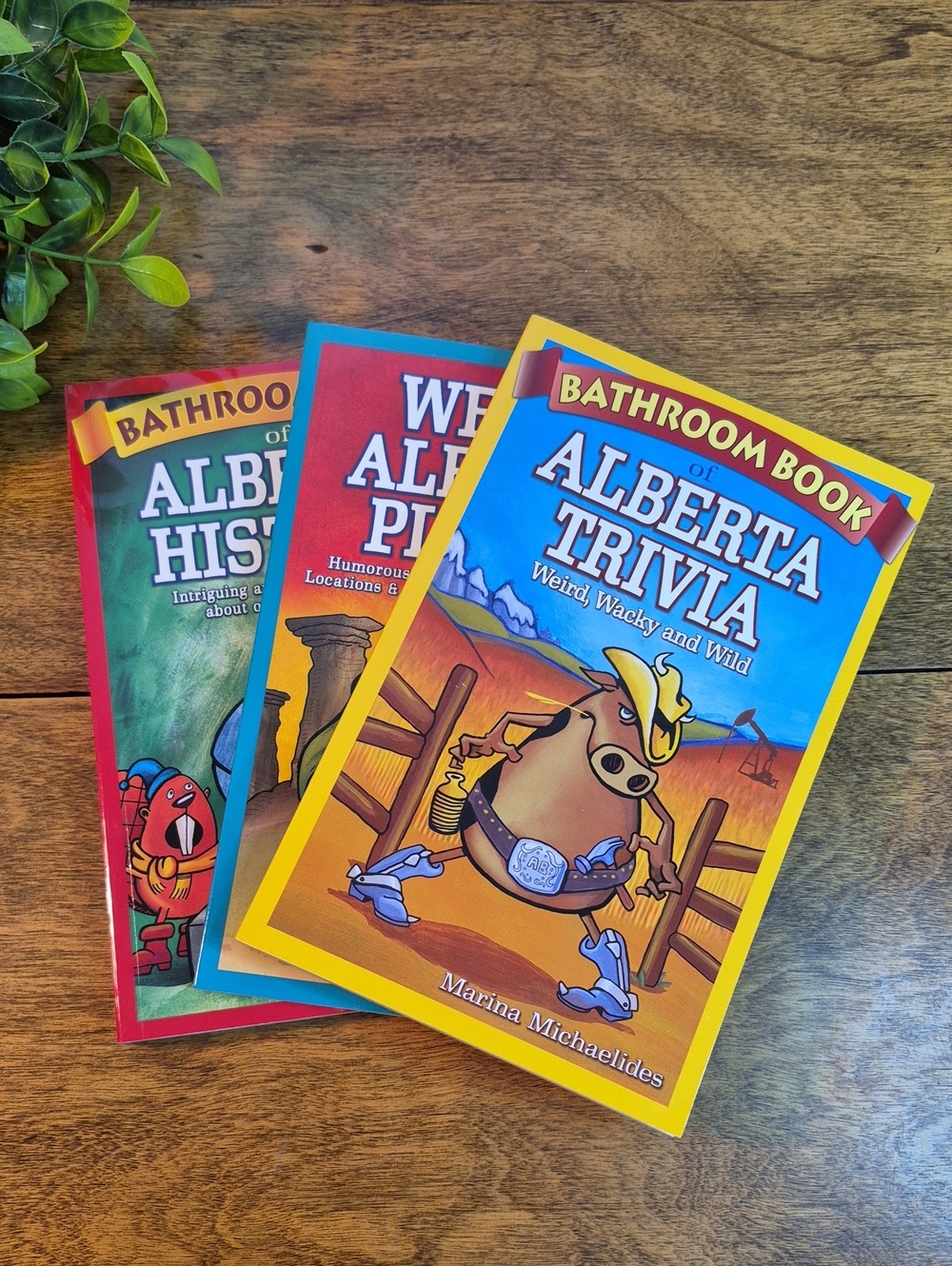 BATHROOM READER BOOKS ALBERTA, Set of Three Books in Collector Sleeve